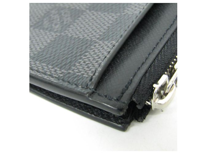 Portafoglio portamonete Damier Graphite Louis Vuitton Damier ebene - vista 7