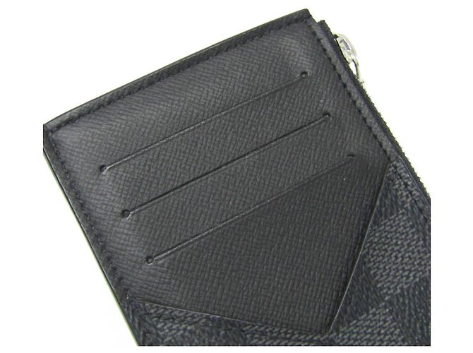 Portafoglio portamonete Damier Graphite Louis Vuitton Damier ebene - vista 9