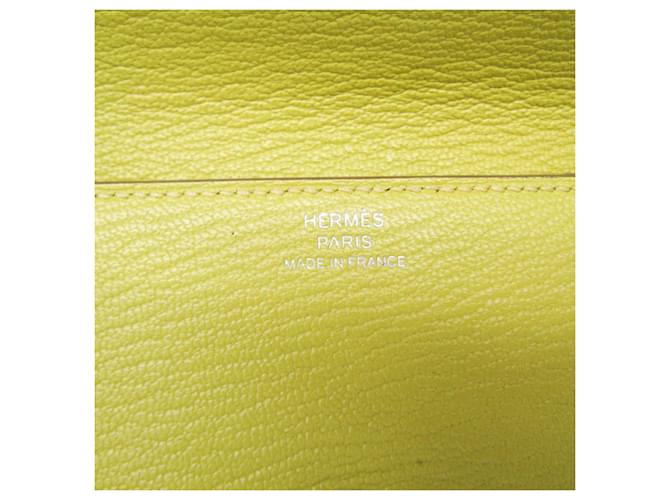 Hermès Billetera trí-fold Hermes Click 12 Amarillo - vista 12