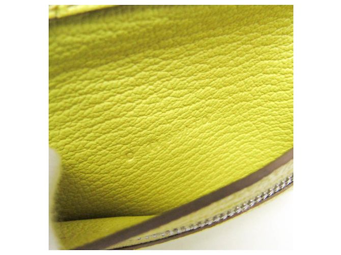 Hermès Billetera trí-fold Hermes Click 12 Amarillo - vista 13