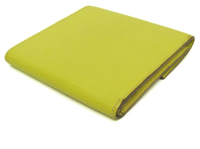 Hermès Billetera trí-fold Hermes Click 12 Amarillo - vista 2