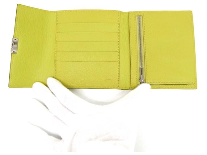 Hermès Billetera trí-fold Hermes Click 12 Amarillo - vista 3