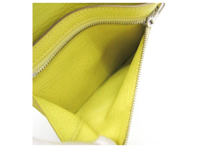 Hermès Billetera trí-fold Hermes Click 12 Amarillo - vista 4