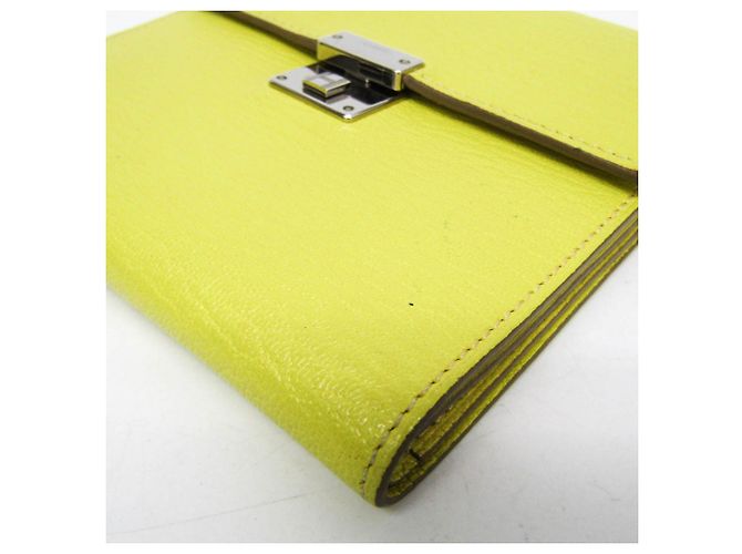 Hermès Billetera trí-fold Hermes Click 12 Amarillo - vista 6
