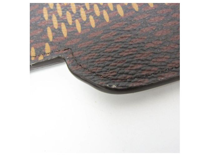 Carpeta de tarjeta de monedas Damier Giant Bear de Louis Vuitton Amarillo Marrón oscuro Damier ebene - vista 4