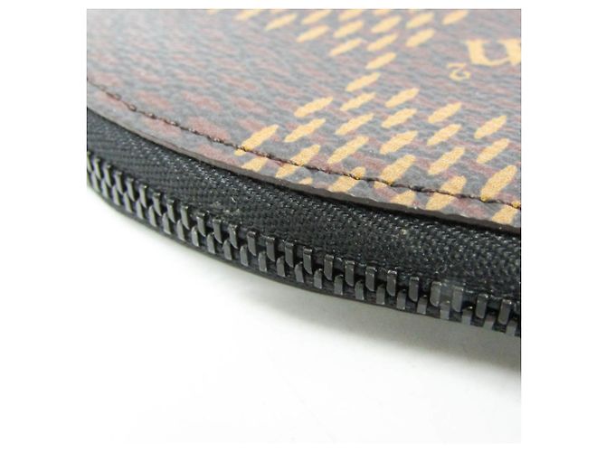 Carpeta de tarjeta de monedas Damier Giant Bear de Louis Vuitton Amarillo Marrón oscuro Damier ebene - vista 6