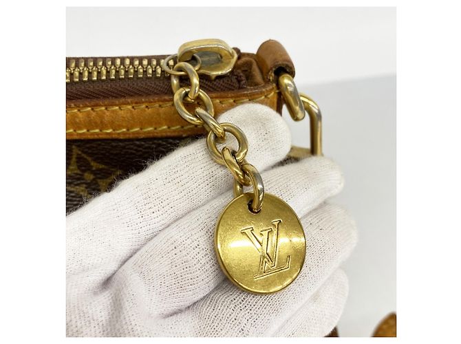 Borsa Louis Vuitton Monogram Palermo PM Marrone - vista 12