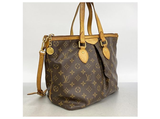 Borsa Louis Vuitton Monogram Palermo PM Marrone - vista 2