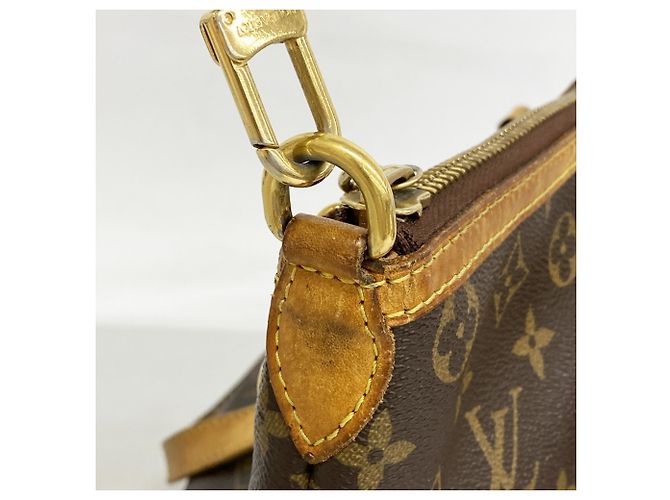 Borsa Louis Vuitton Monogram Palermo PM Marrone - vista 8