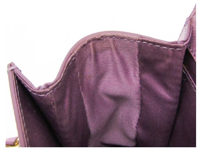 Borsa a Spalla Vara Mini Chain di Salvatore Ferragamo Porpora - vista 10