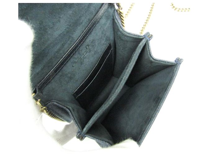 Borsa a Spalla Diorama con Catena Christian Dior Blu - vista 3
