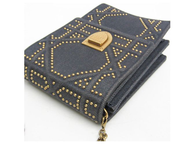 Borsa a Spalla Diorama con Catena Christian Dior Blu - vista 5