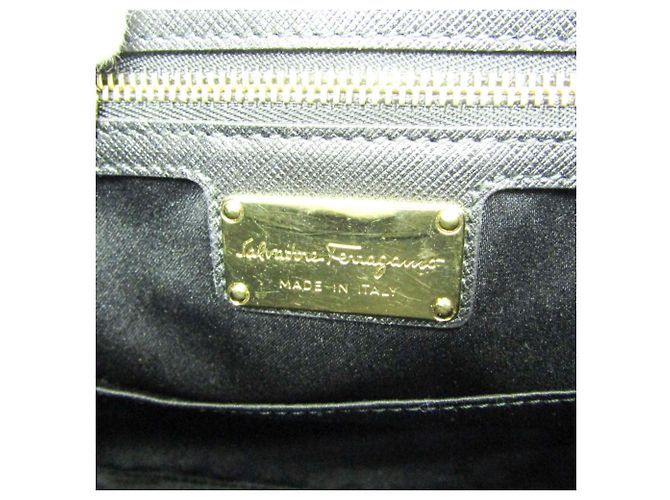 Borsa Salvatore Ferragamo Vara EZ-21 F570 Nero - vista 12
