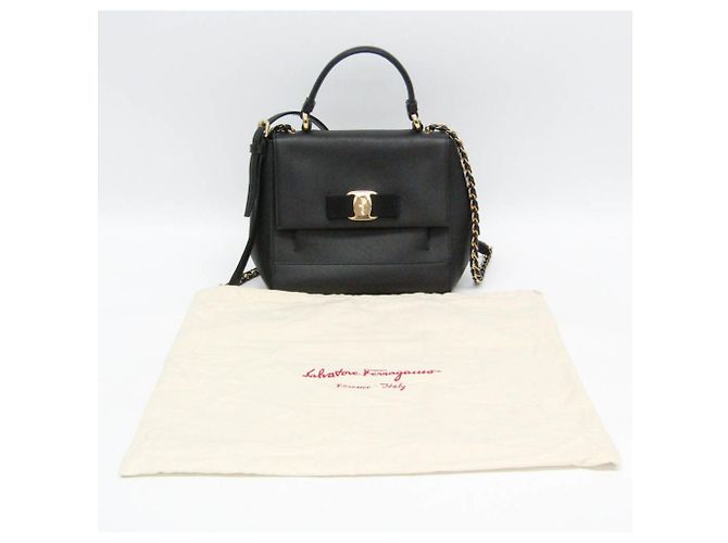 Borsa Salvatore Ferragamo Vara EZ-21 F570 Nero - vista 2