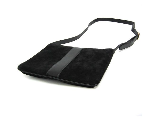Borsa a Spalla in Pelle e Suede Donna Gucci Arli 550126 Nero - vista 2