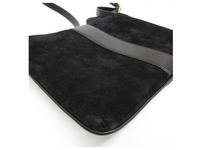 Borsa a Spalla in Pelle e Suede Donna Gucci Arli 550126 Nero - vista 4