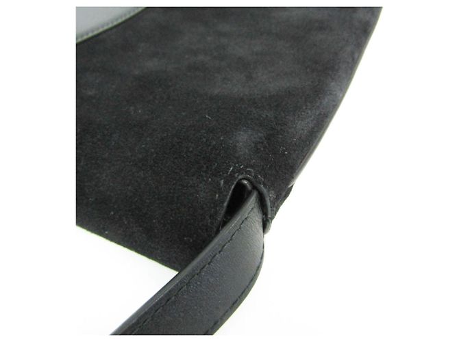 Borsa a Spalla in Pelle e Suede Donna Gucci Arli 550126 Nero - vista 6