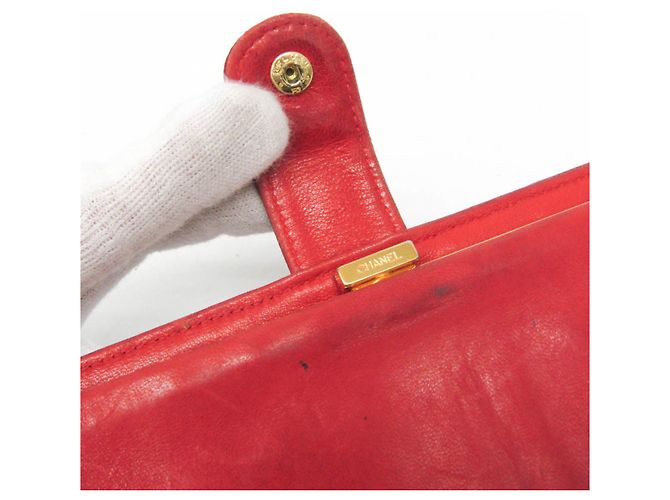 Portafoglio lungo da donna Chanel Coco Mark Rosso - vista 10