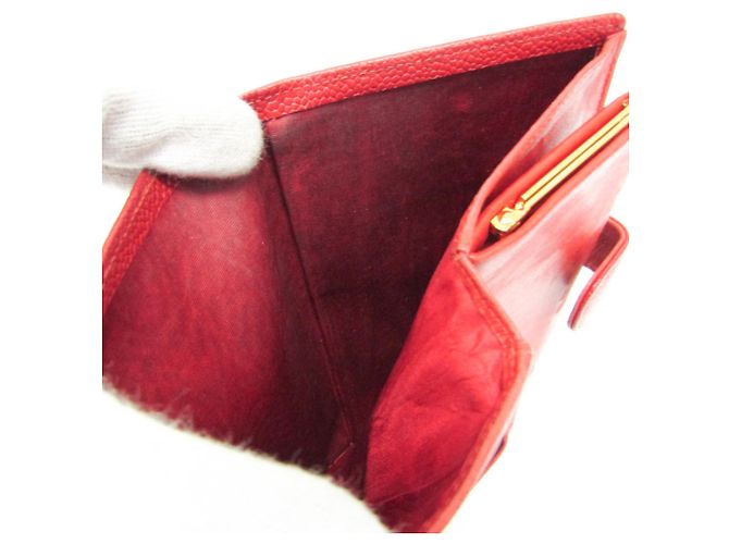 Portafoglio lungo da donna Chanel Coco Mark Rosso - vista 11