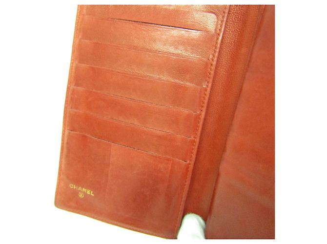 Portafoglio lungo da donna Chanel Coco Mark Rosso - vista 12