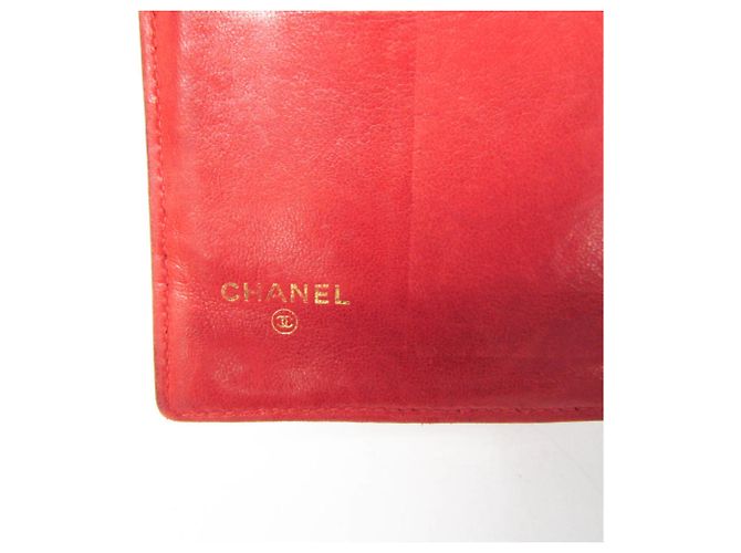 Portafoglio lungo da donna Chanel Coco Mark Rosso - vista 15