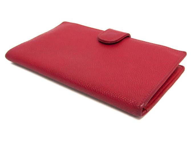 Portafoglio lungo da donna Chanel Coco Mark Rosso - vista 2