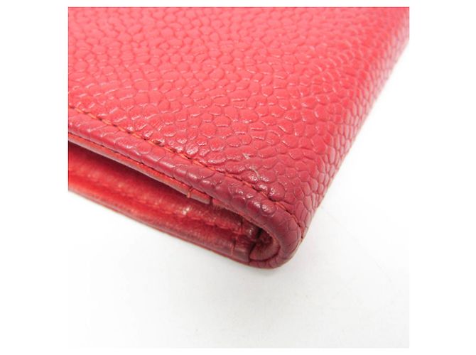 Portafoglio lungo da donna Chanel Coco Mark Rosso - vista 6