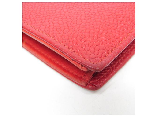 Portafoglio lungo da donna Chanel Coco Mark Rosso - vista 7