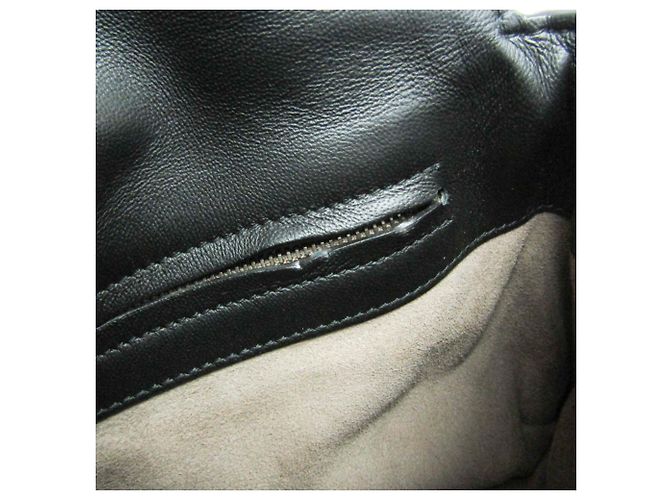 Borsa a spalla in pelle nera Intrecciato di Bottega Veneta - vista 13