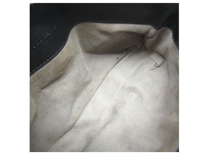 Borsa a spalla in pelle nera Intrecciato di Bottega Veneta - vista 14
