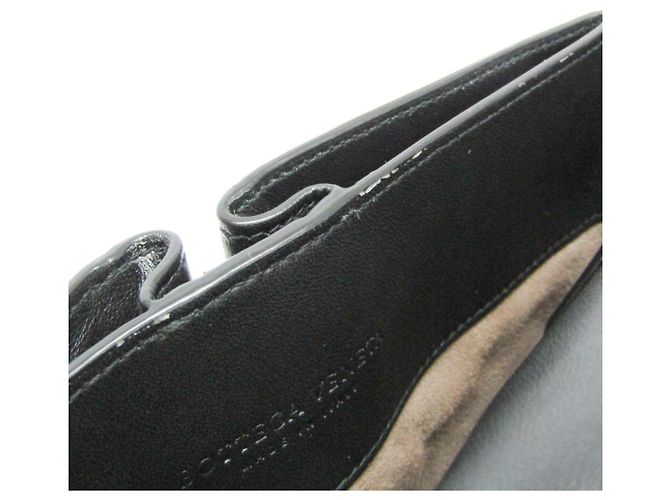 Borsa a spalla in pelle nera Intrecciato di Bottega Veneta - vista 15