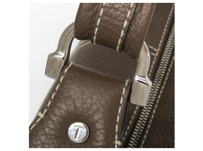 Borsa in pelle marrone a spalla unica Tod's - vista 10