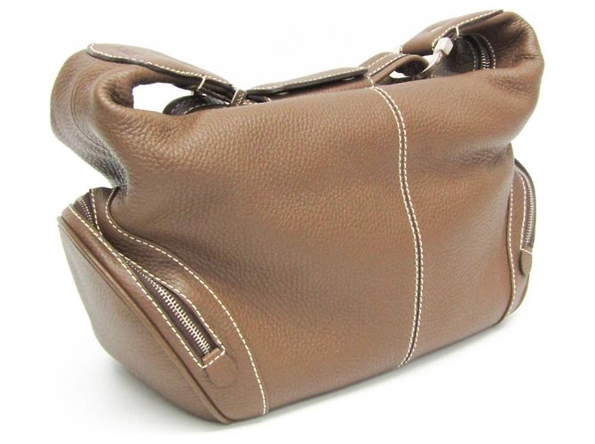 Borsa in pelle marrone a spalla unica Tod's - vista 6