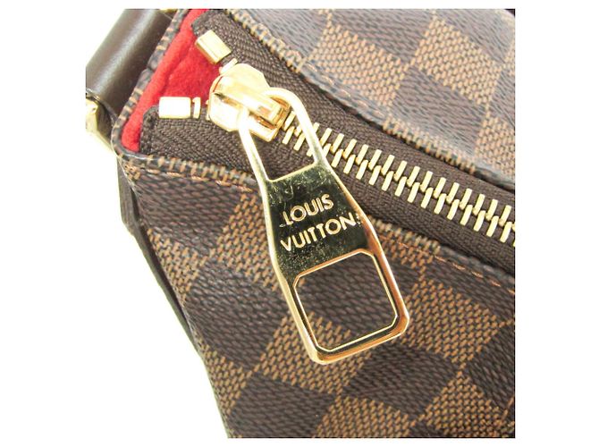 Evora Borsa Louis Vuitton Damier Évora MM Marrone Damier ebene - vista 12