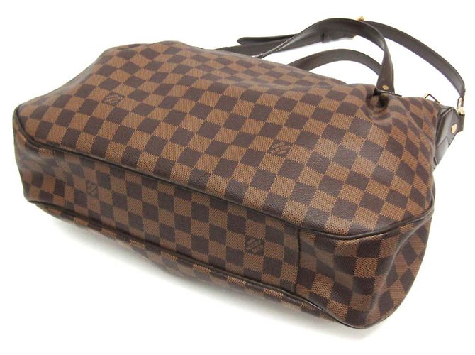Evora Borsa Louis Vuitton Damier Évora MM Marrone Damier ebene - vista 2