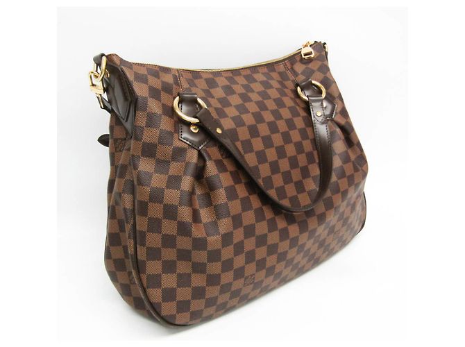 Evora Borsa Louis Vuitton Damier Évora MM Marrone Damier ebene - vista 6