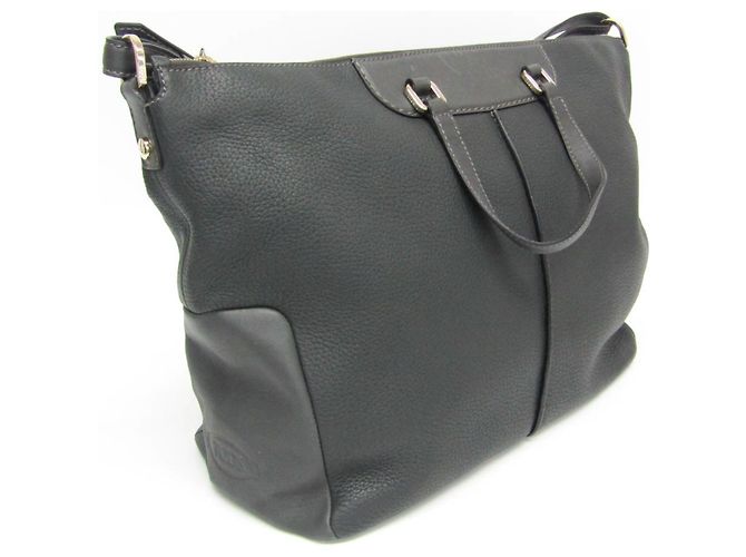 Borsa in pelle 2 in 1 Tod's in grigio scuro Grigio antracite - vista 6