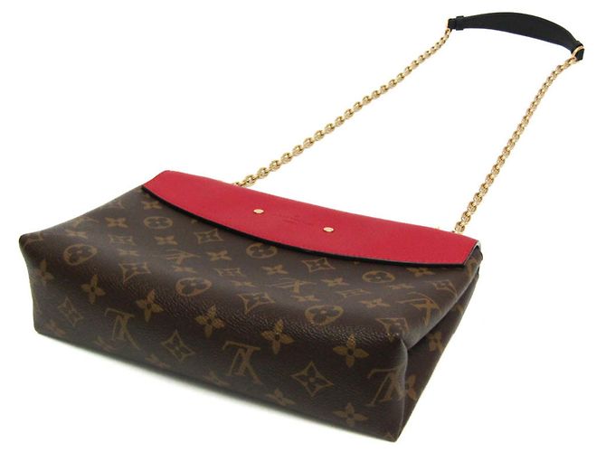 Borsa a Spalla Saint Placide Monogram Louis Vuitton Marrone Rosso - vista 2