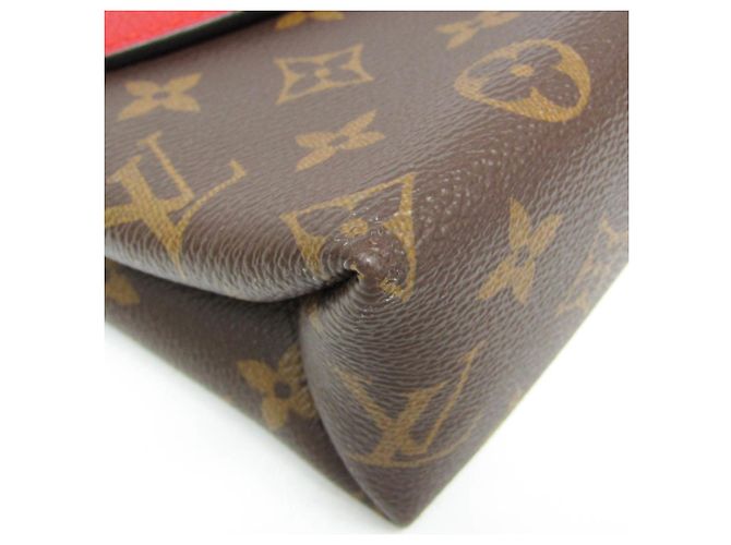 Borsa a Spalla Saint Placide Monogram Louis Vuitton Marrone Rosso - vista 5