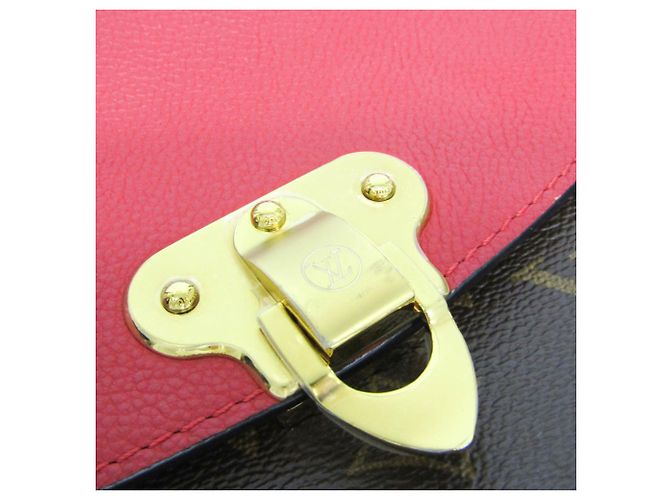Borsa a Spalla Saint Placide Monogram Louis Vuitton Marrone Rosso - vista 6