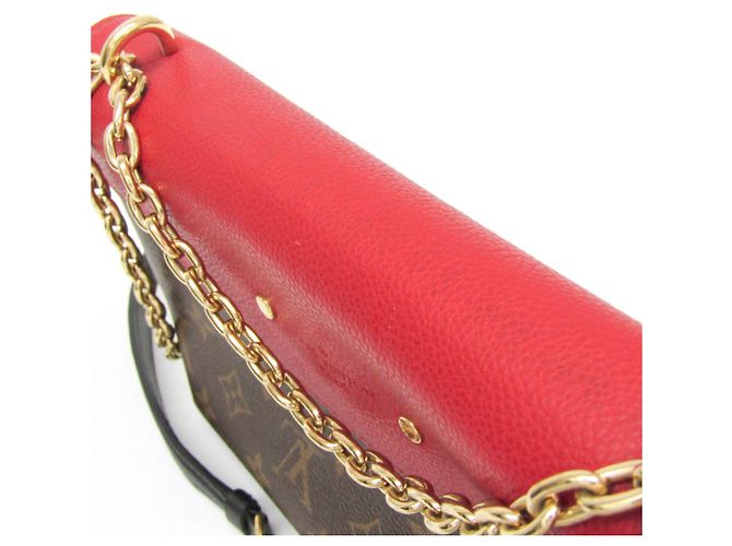 Borsa a Spalla Saint Placide Monogram Louis Vuitton Marrone Rosso - vista 9