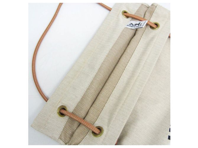 Borsa a Spalla Aline GM di Hermès Marrone Bianco sporco - vista 11
