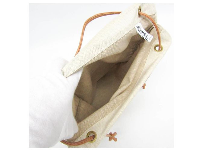 Borsa a Spalla Aline GM di Hermès Marrone Bianco sporco - vista 3