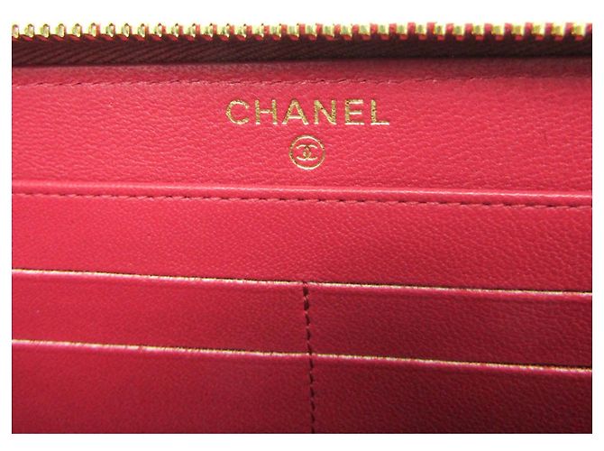 Chanel Mademoiselle V Stitch Langbörse Pink - Ansicht 12