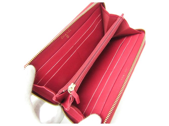 Chanel Mademoiselle V Stitch Langbörse Pink - Ansicht 4