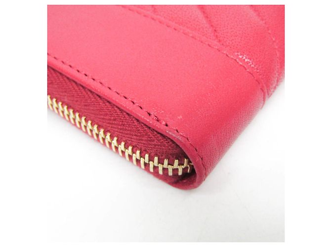 Chanel Mademoiselle V Stitch Langbörse Pink - Ansicht 6
