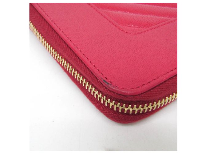 Chanel Mademoiselle V Stitch Langbörse Pink - Ansicht 7