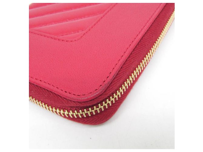 Chanel Mademoiselle V Stitch Langbörse Pink - Ansicht 8