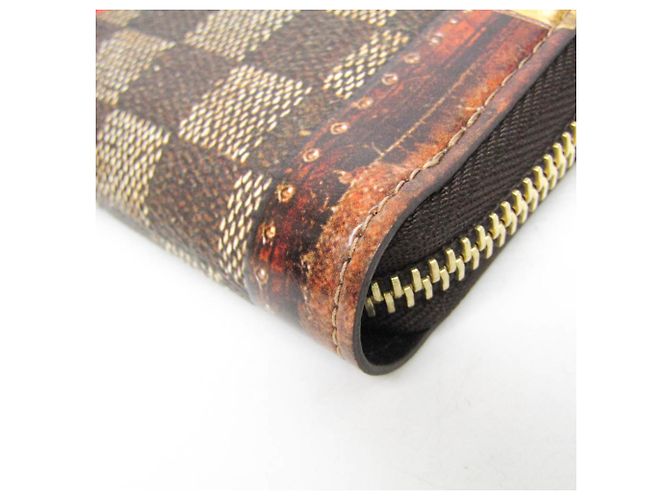 Zippy Geldbörse Damier Trompe-L'Oeil Louis Vuitton M63490 Braun Rot - Ansicht 6