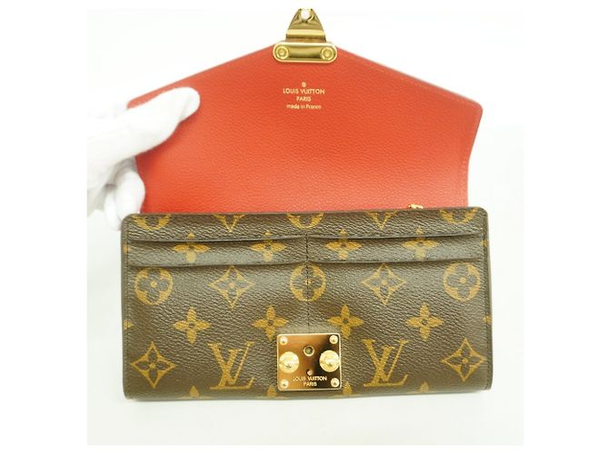 Portafoglio Lungo Pallas Monogram Louis Vuitton Marrone - vista 3